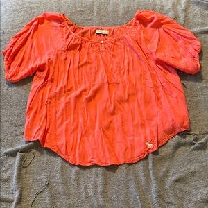 Abercrombie & Fitch Vibrant Orange Blouse